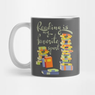 Reading is my favorite sport Mug